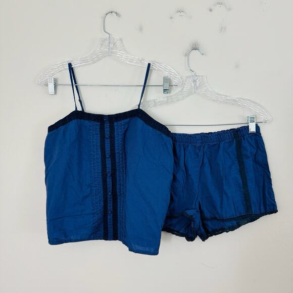 Old Navy Blue Tank And Short Pajama Set Women’s Size S - Picture 1 of 6